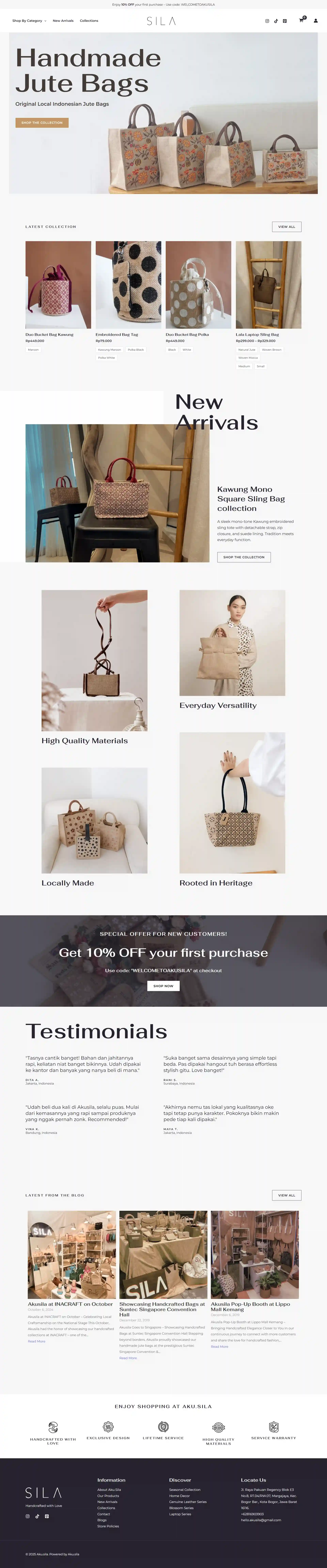 Contoh Website Toko Online Ransite