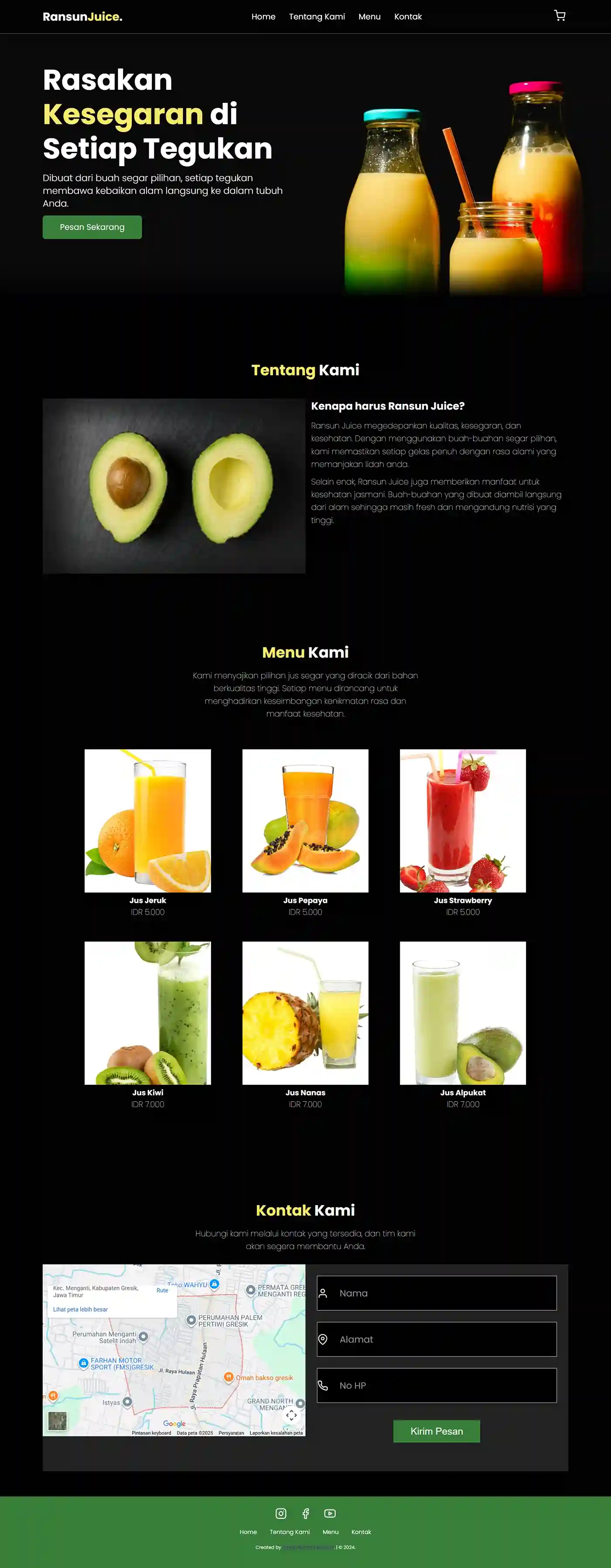 Contoh Website Company Profile Ransite